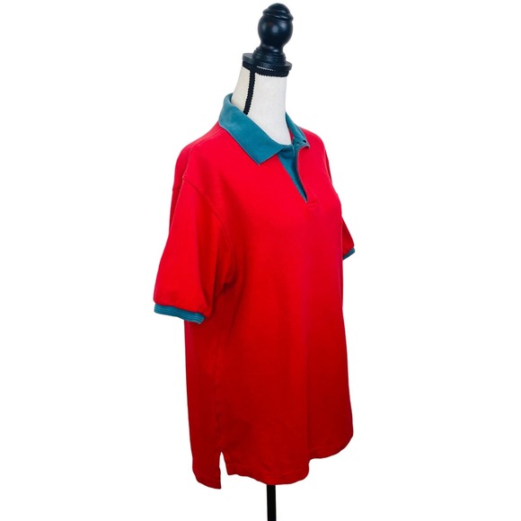 Vintage Sergio Nencini Polo Shirt Mens Medium Red Gopher Caddy Shack Golf Casual - Picture 2 of 10